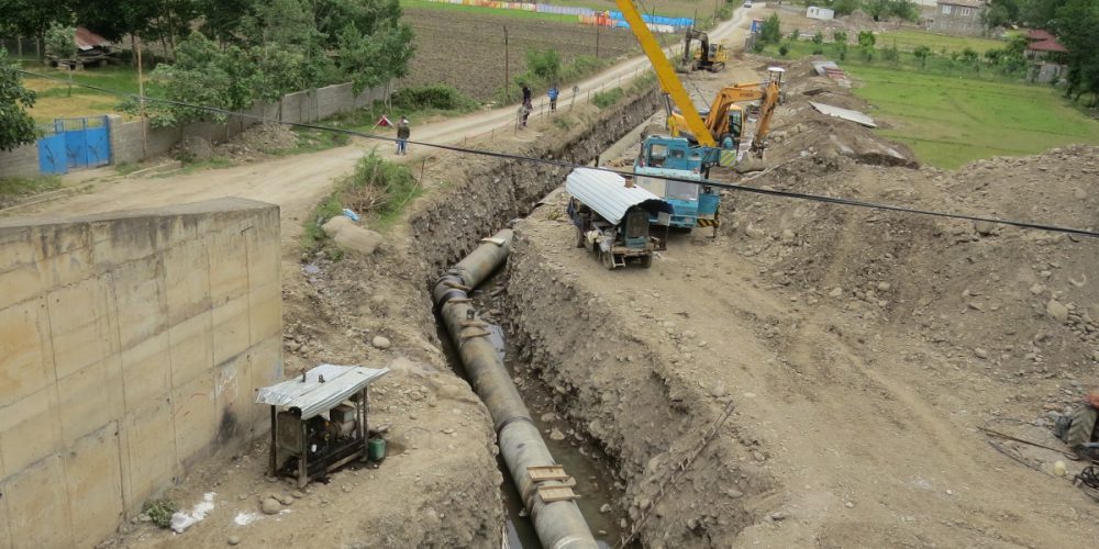 کانال انتقال آب مرزن آباد نوشهر چالوس